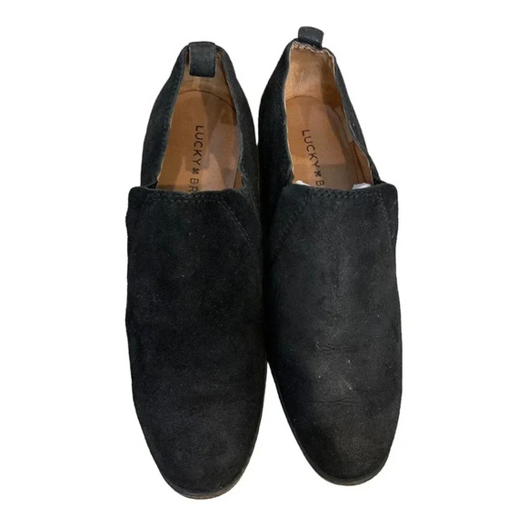 Lucky Brand Black suede slip on size 6.5 - Picture 2 of 5